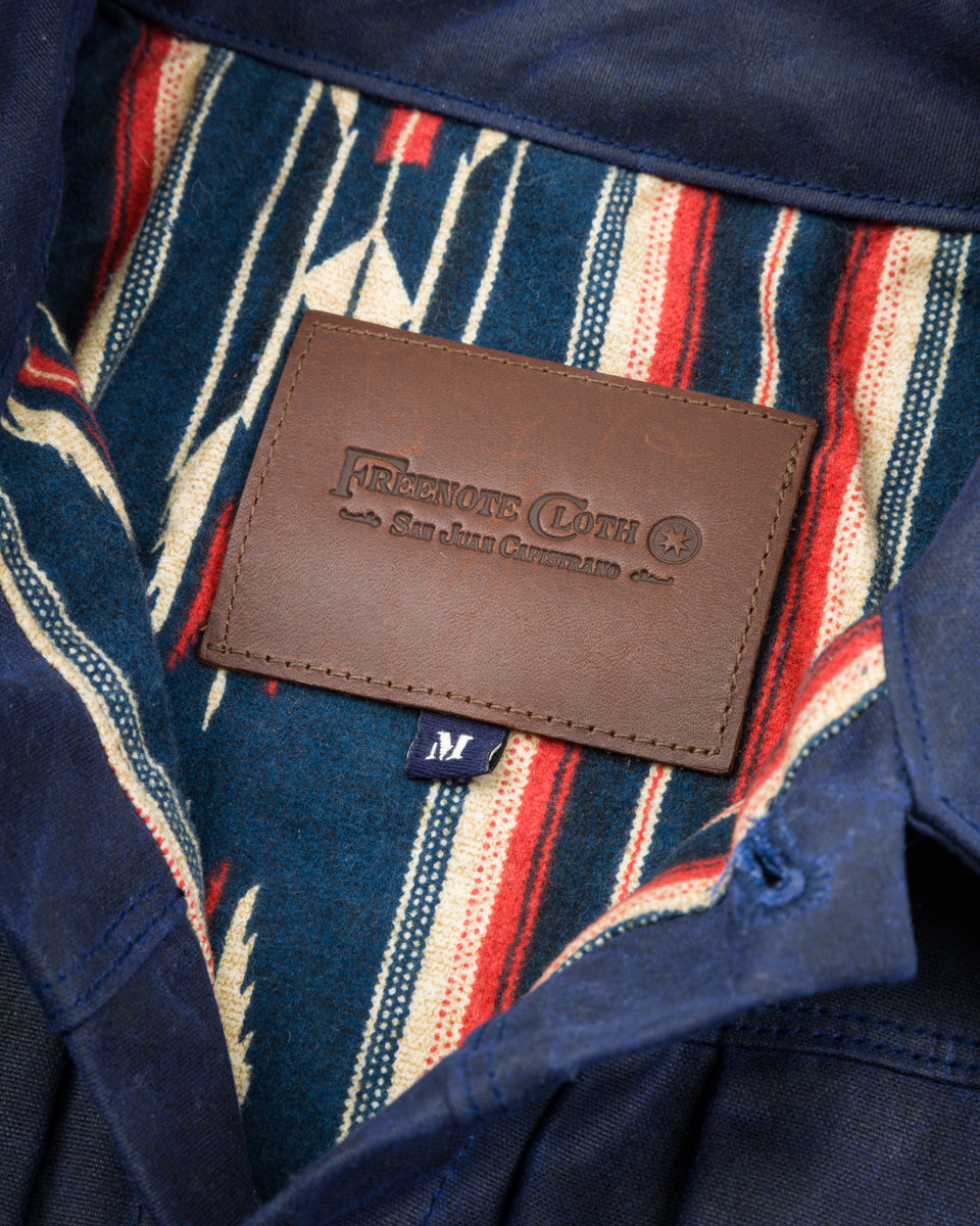 Freenote RJ-1 Jacket - Navy Waxed Canvas - Standard & Strange