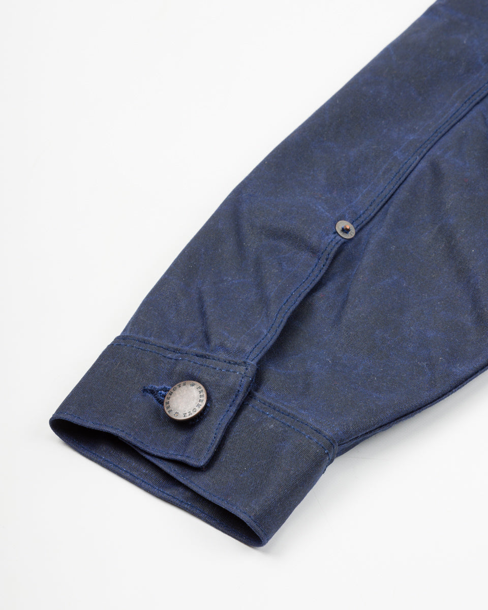 Freenote RJ-1 Jacket - Navy Waxed Canvas - Standard & Strange