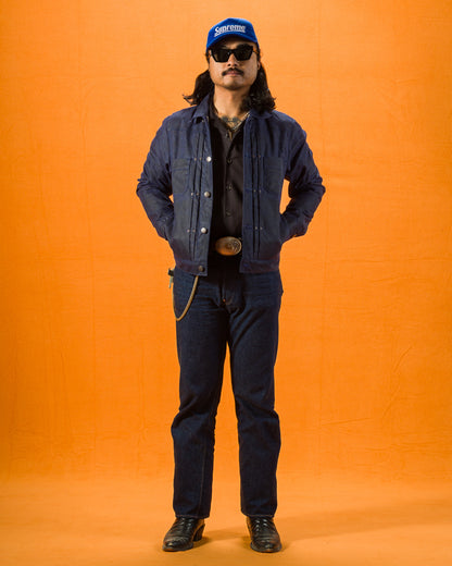 Freenote RJ-1 Jacket - Navy Waxed Canvas - Standard & Strange