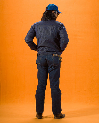 Freenote RJ-1 Jacket - Navy Waxed Canvas - Standard & Strange