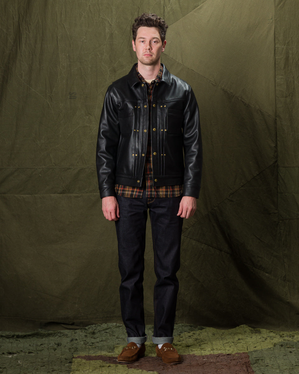Freenote RJ-1 Jacket - Black Leather - Standard & Strange