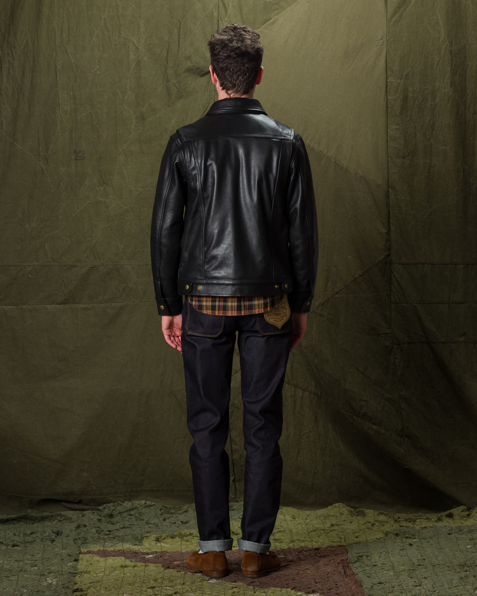 Freenote RJ-1 Jacket - Black Leather - Standard & Strange