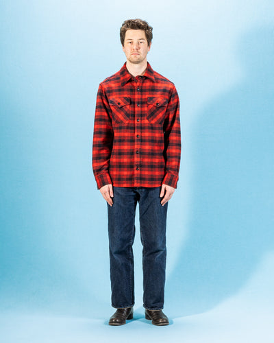 Freenote Scout Shirt - Furnace Red Plaid - Standard & Strange