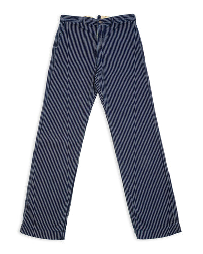 Freenote Western Pant - Blue Dobby Stripe - Standard & Strange