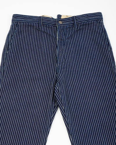 Freenote Western Pant - Blue Dobby Stripe - Standard & Strange