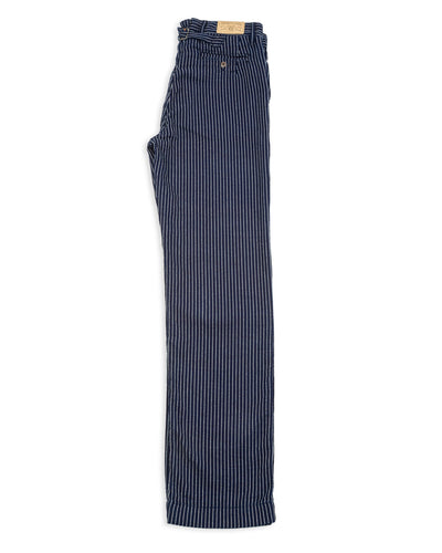 Freenote Western Pant - Blue Dobby Stripe - Standard & Strange