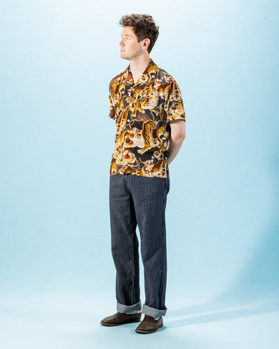 Freenote Western Pant - Blue Dobby Stripe - Standard & Strange