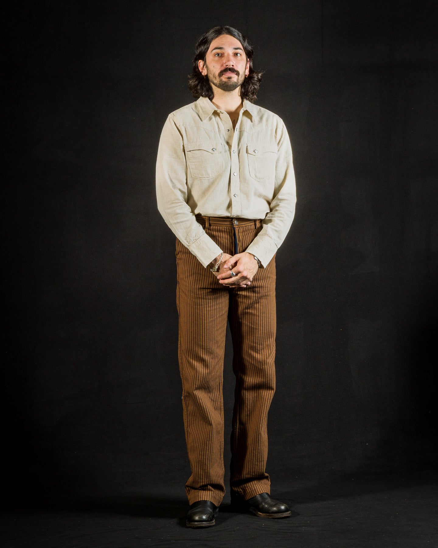 Freenote Western Pant - Brown Herringbone Dobby – Standard & Strange