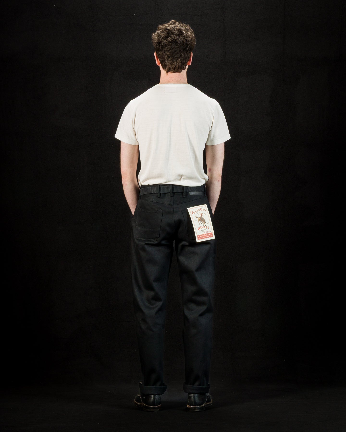 Freenote Wilkes Western - 15.75 oz Black/Black - Standard & Strange