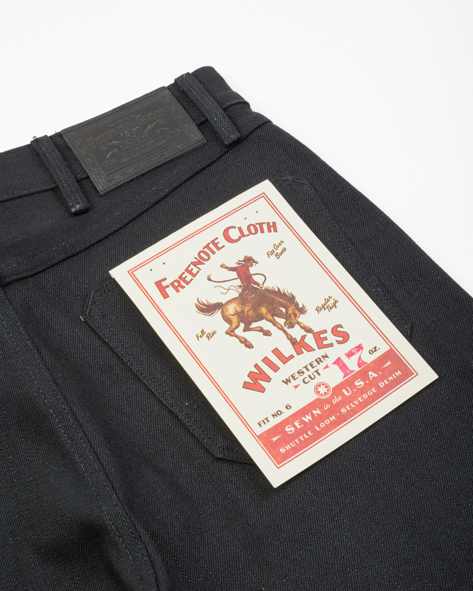 Freenote Wilkes Western - 17oz Black Slub - Standard & Strange