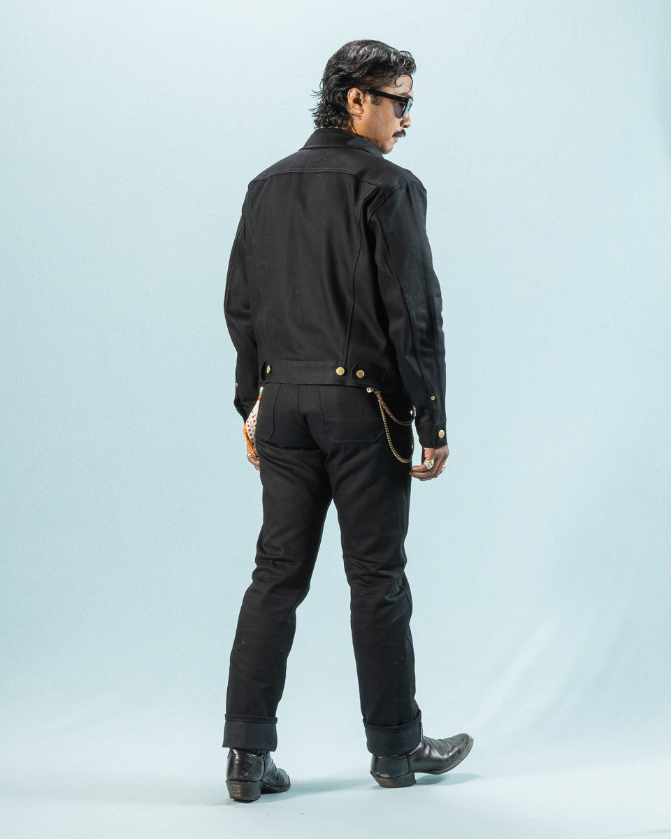 Wilkes Western - Aces High 14oz Black Denim – Standard & Strange Wilkes Western - Aces High 14oz Black Denim – Standard & Strange