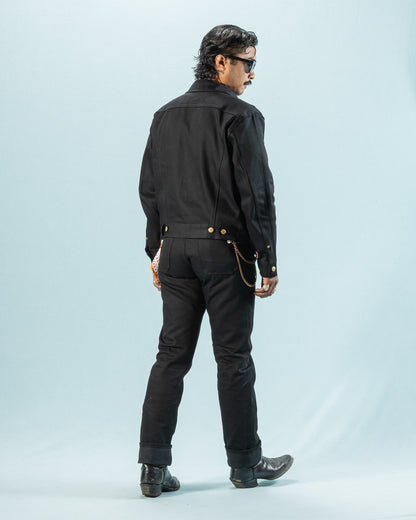 Freenote High Low Jacket - Aces High 14oz Black - Standard & Strange