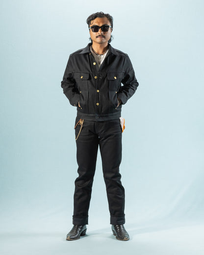 Freenote High Low Jacket - Aces High 14oz Black - Standard & Strange