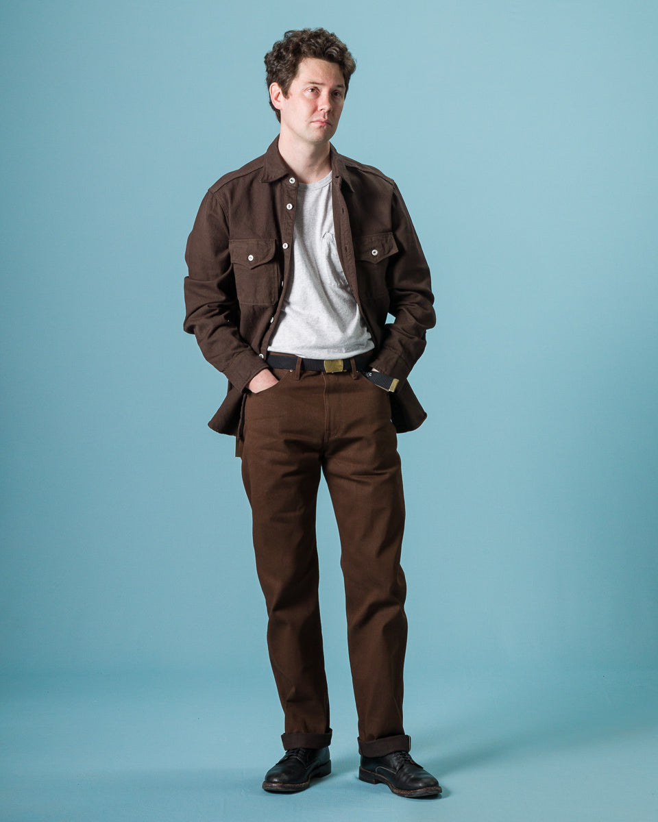 Freenote Wilkes Western - 15 oz Dark Brown Denim – Standard & Strange