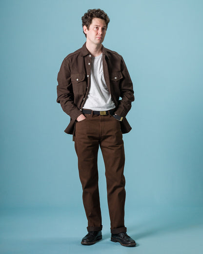 Freenote Wilkes Western - 15oz Dark Brown Denim - Standard & Strange
