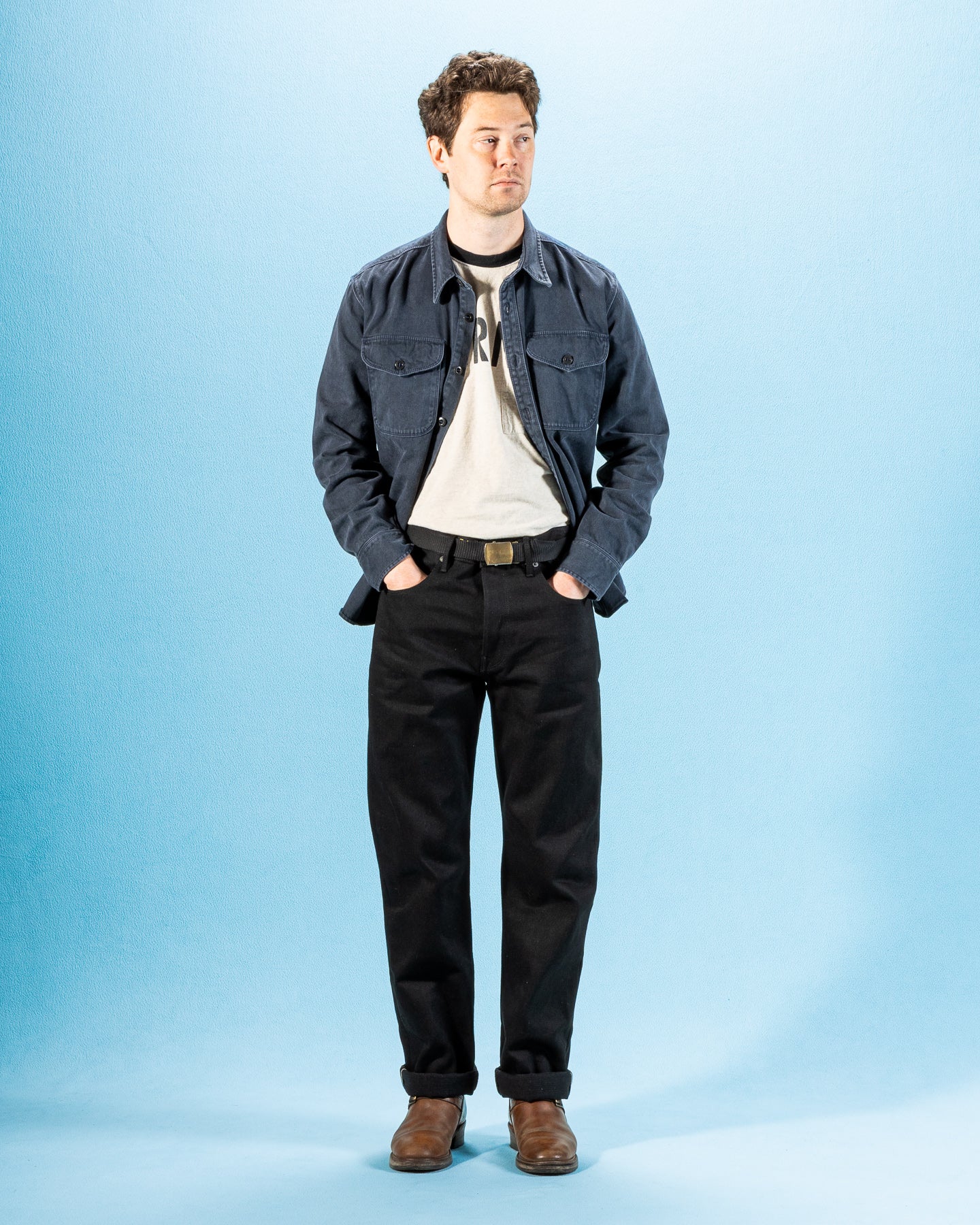 Freenote Belford Straight Fit - 17oz Black Slub - Standard & Strange