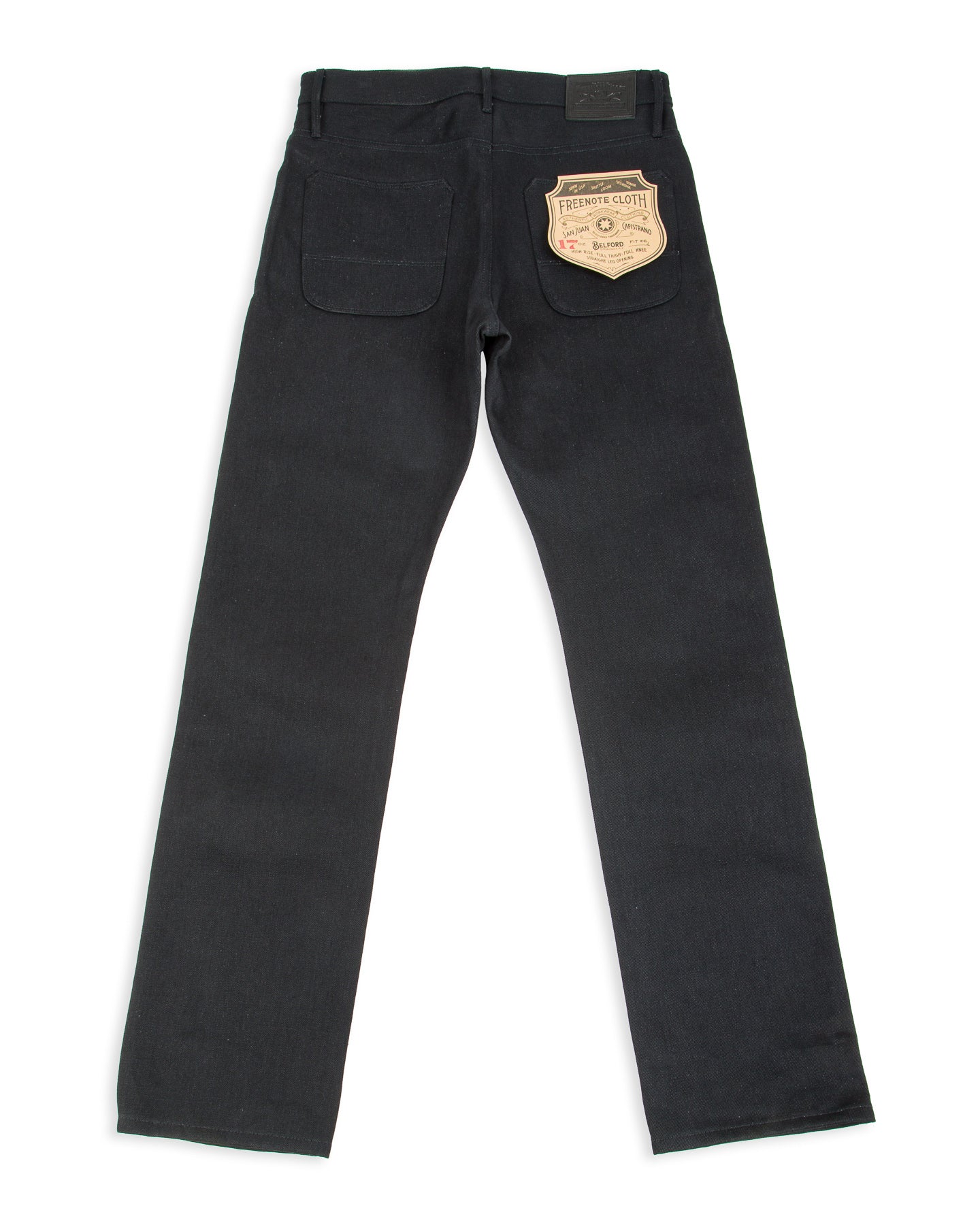 Freenote Belford Straight Fit - 17oz Black Slub - Standard & Strange
