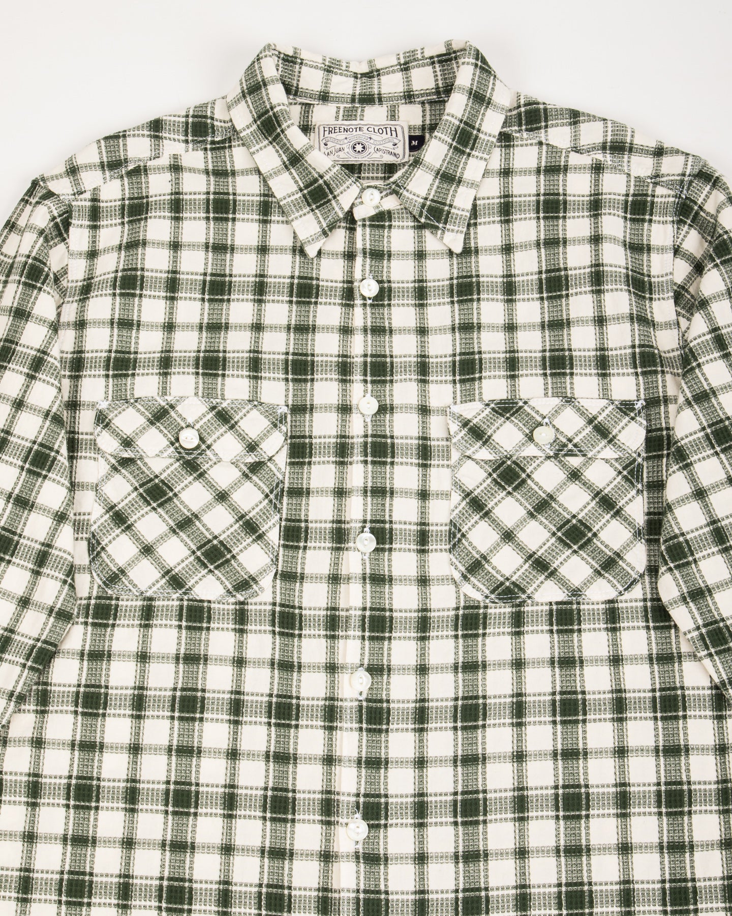 Freenote Benson Shirt - Cactus Green Plaid - Standard & Strange