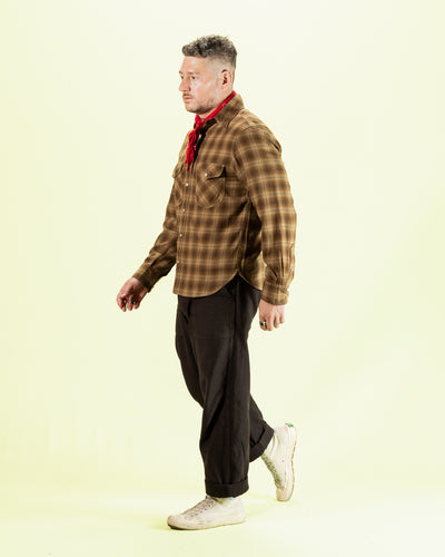 Freenote Bodie Shirt - Brown Shadow Plaid - Standard & Strange