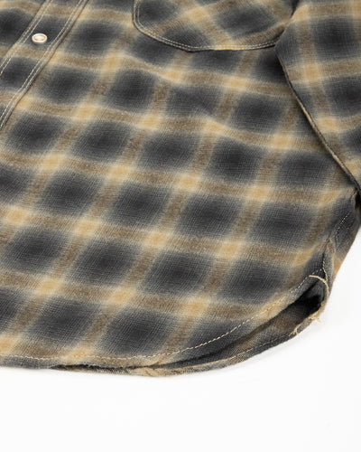 Freenote Bodie Shirt - Navy Shadow Plaid - Standard & Strange