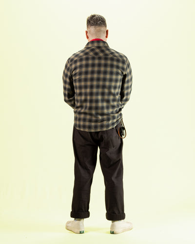 Freenote Bodie Shirt - Navy Shadow Plaid - Standard & Strange