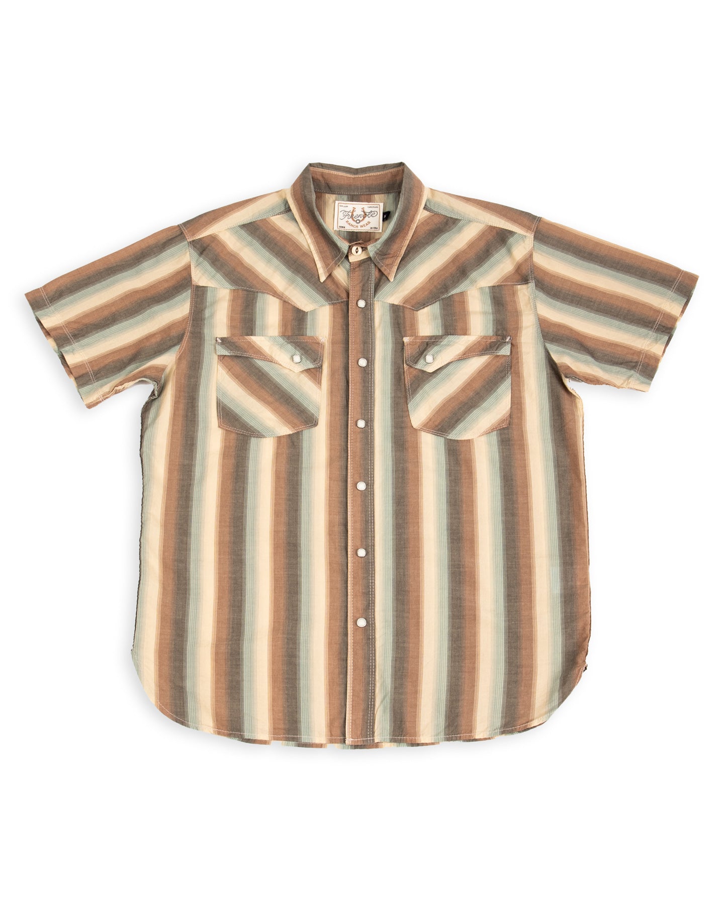 Freenote Calico Western Shirt S/S - Desert Stripe - Standard & Strange