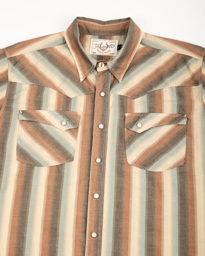 Freenote Calico Western Shirt S/S - Desert Stripe - Standard & Strange