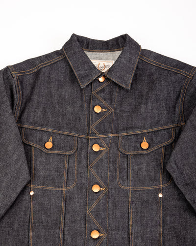 High Low Jacket - 14oz Broken Twill Denim