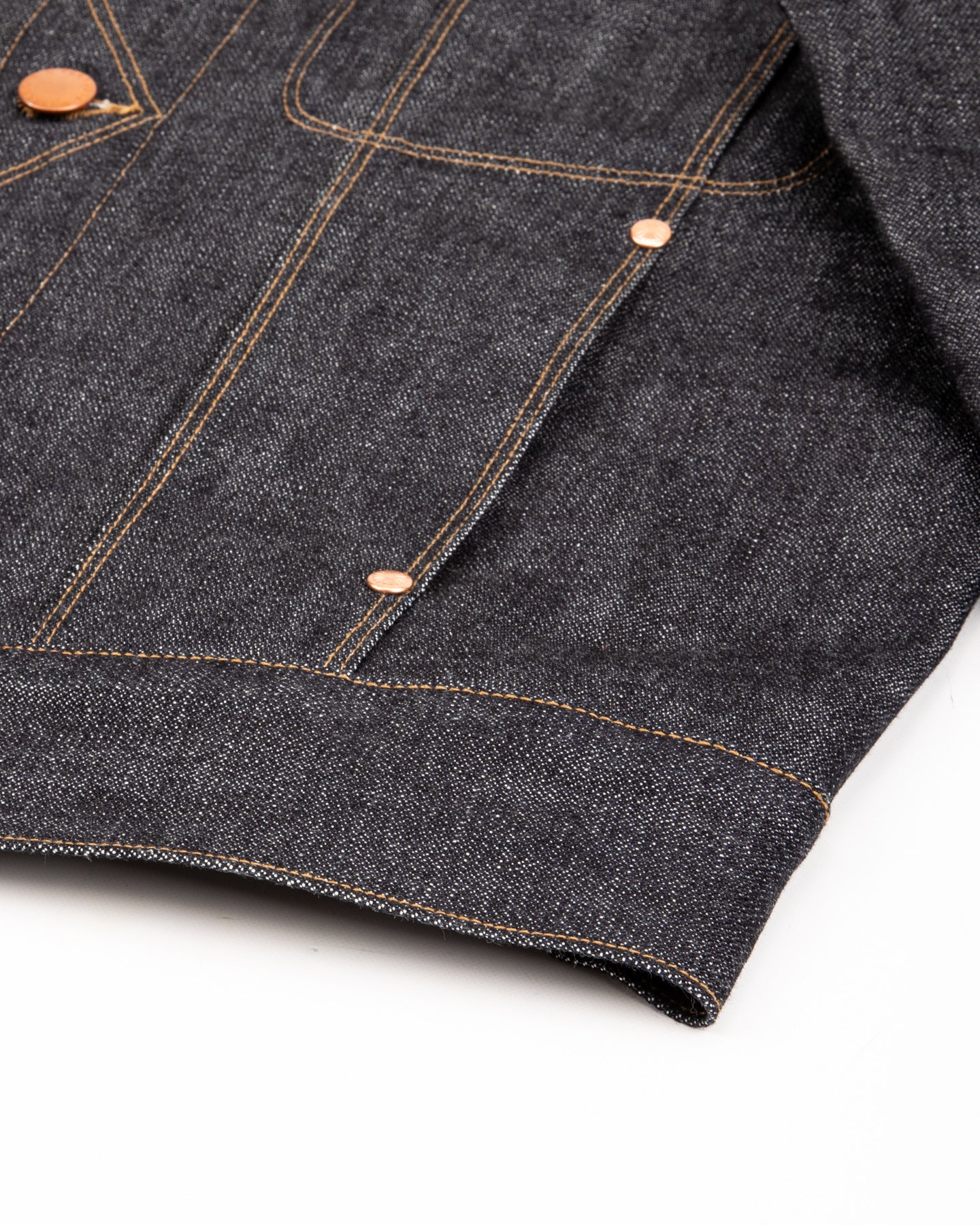 High Low Jacket - 14oz Broken Twill Denim