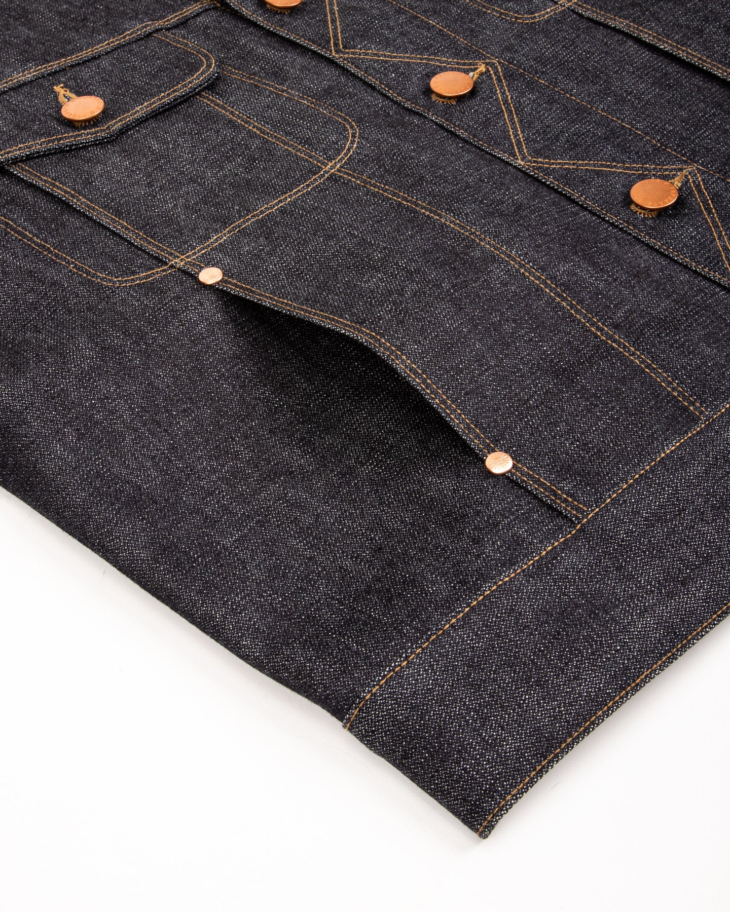High Low Jacket - 14oz Broken Twill Denim