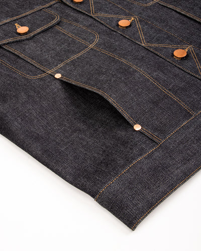 High Low Jacket - 14oz Broken Twill Denim