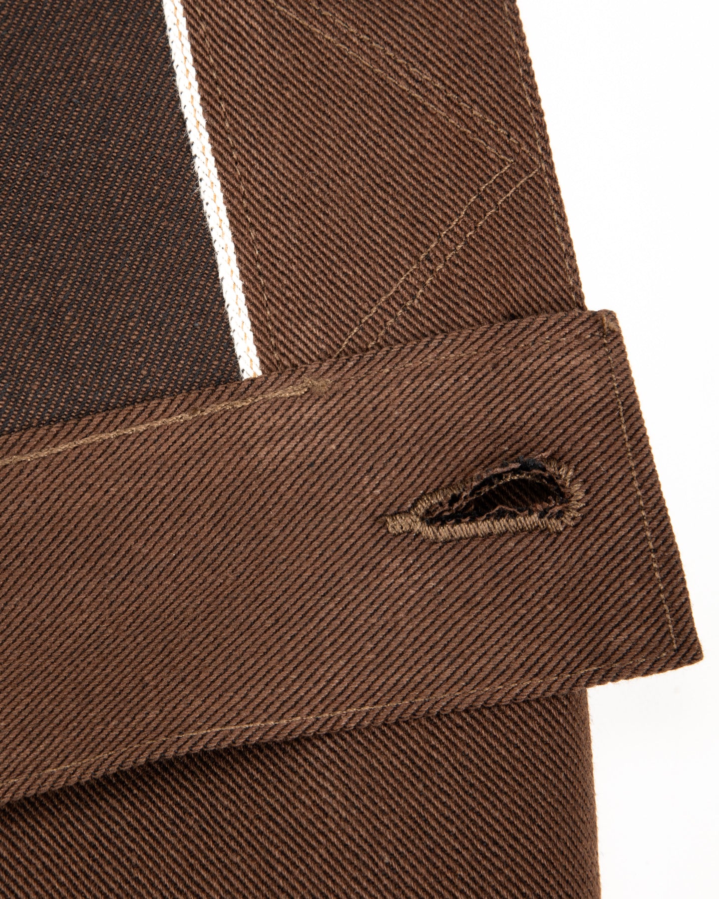 High Low Jacket - 15oz Dark Brown Denim