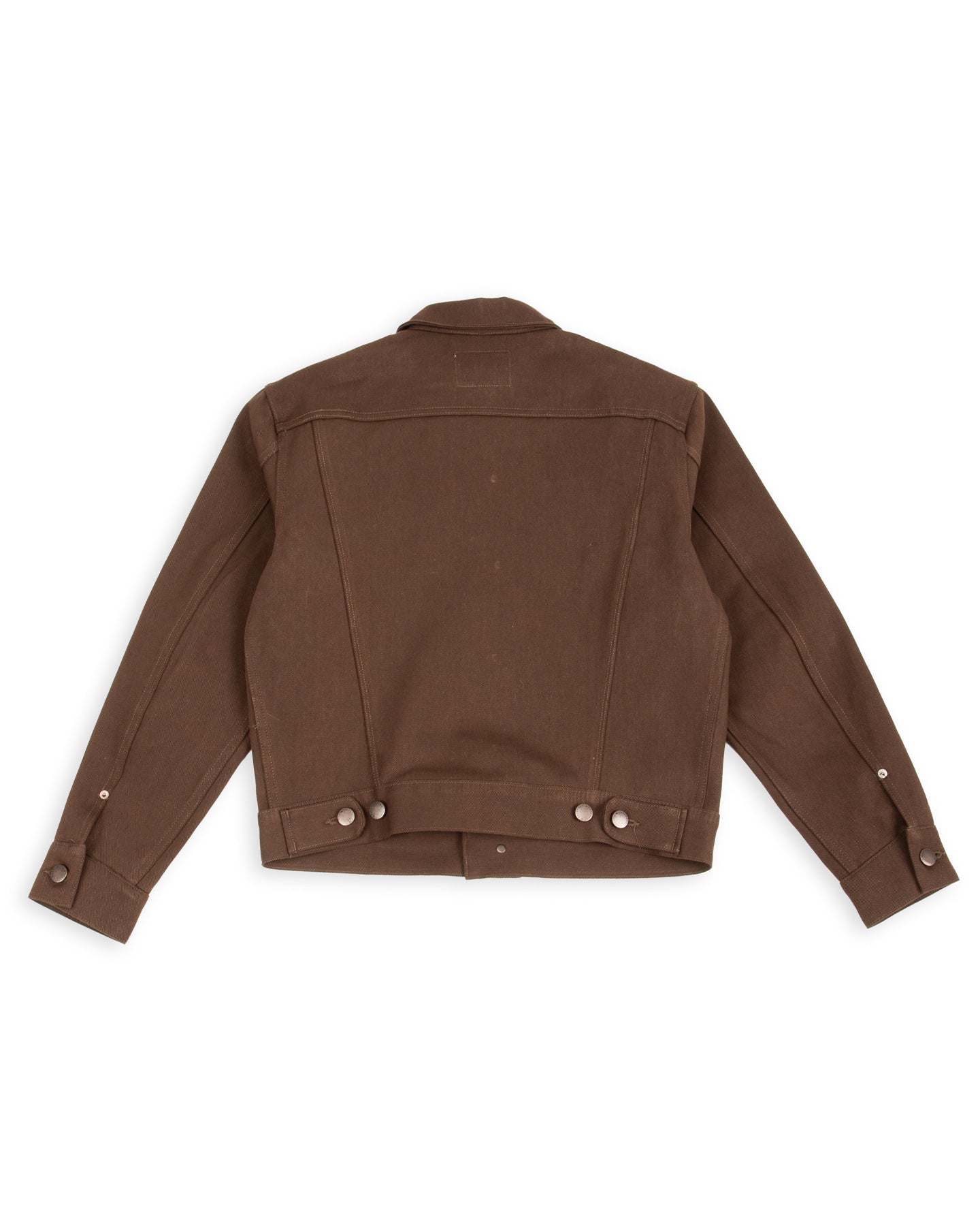 High Low Jacket - 15oz Dark Brown Denim