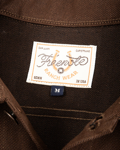 High Low Jacket - 15oz Dark Brown Denim