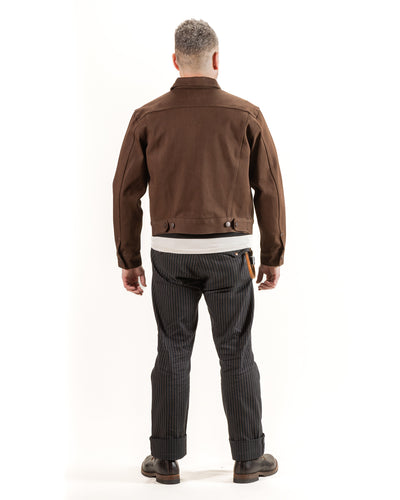 High Low Jacket - 15oz Dark Brown Denim