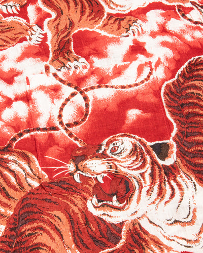 Hawaiian Shirt - Red Tiger