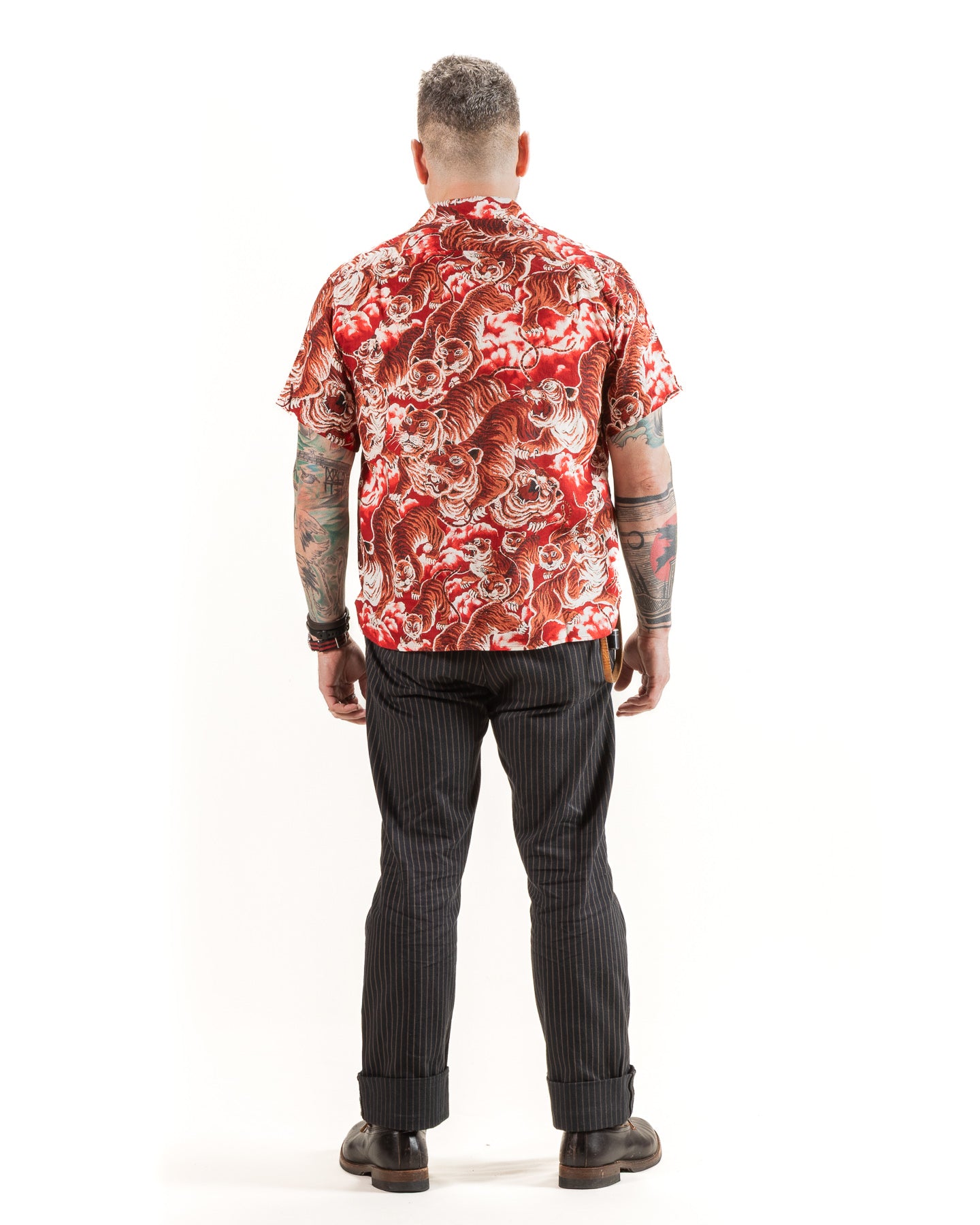 Hawaiian Shirt - Red Tiger