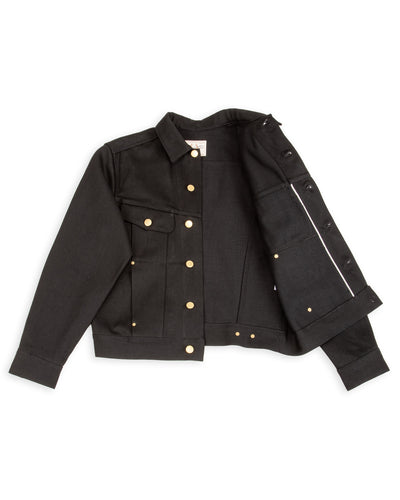 High Low Jacket - 15.75oz Black/Black
