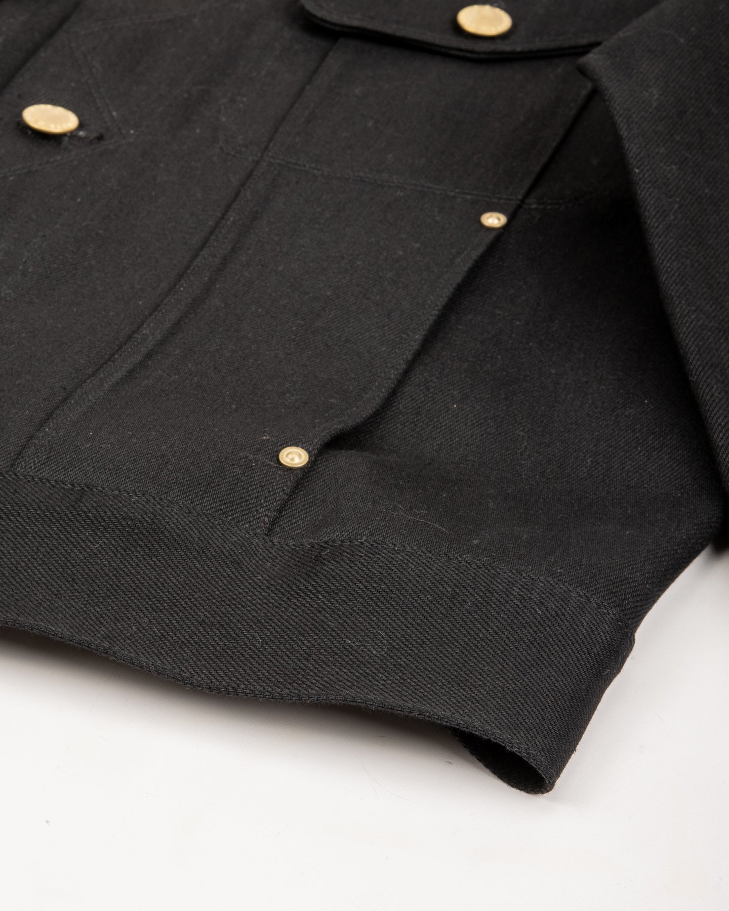 High Low Jacket - 15.75oz Black/Black