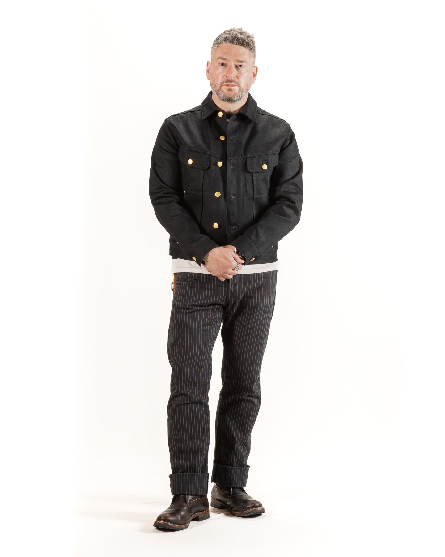 High Low Jacket - 15.75oz Black/Black