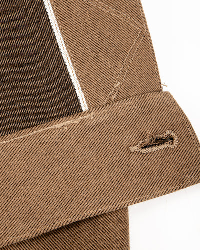 High Low Jacket - 15oz Light Brown Denim