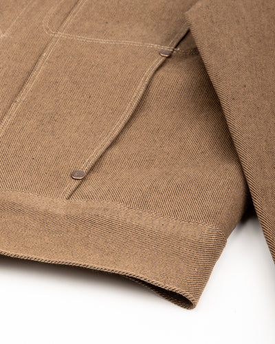 High Low Jacket - 15oz Light Brown Denim