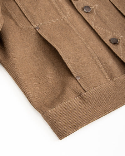 High Low Jacket - 15oz Light Brown Denim