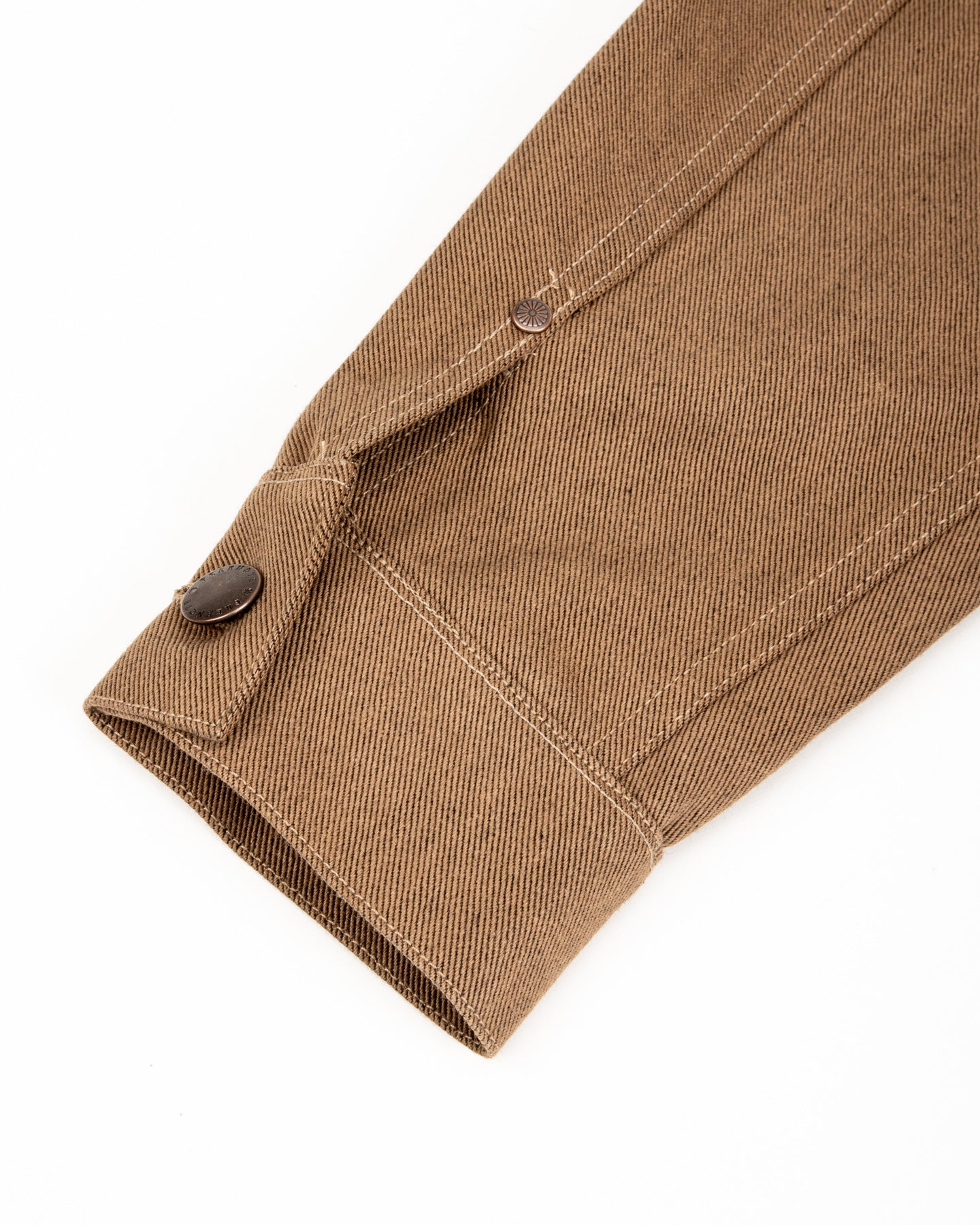 High Low Jacket - 15oz Light Brown Denim