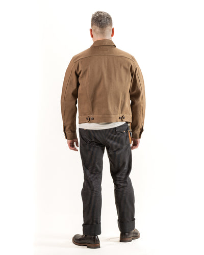 High Low Jacket - 15oz Light Brown Denim