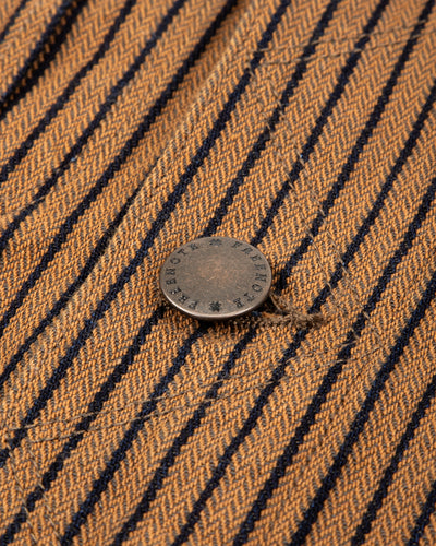 High Low Jacket - Brown Herringbone Dobby