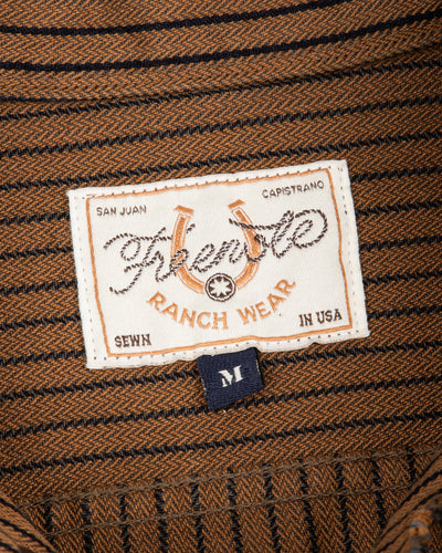 High Low Jacket - Brown Herringbone Dobby