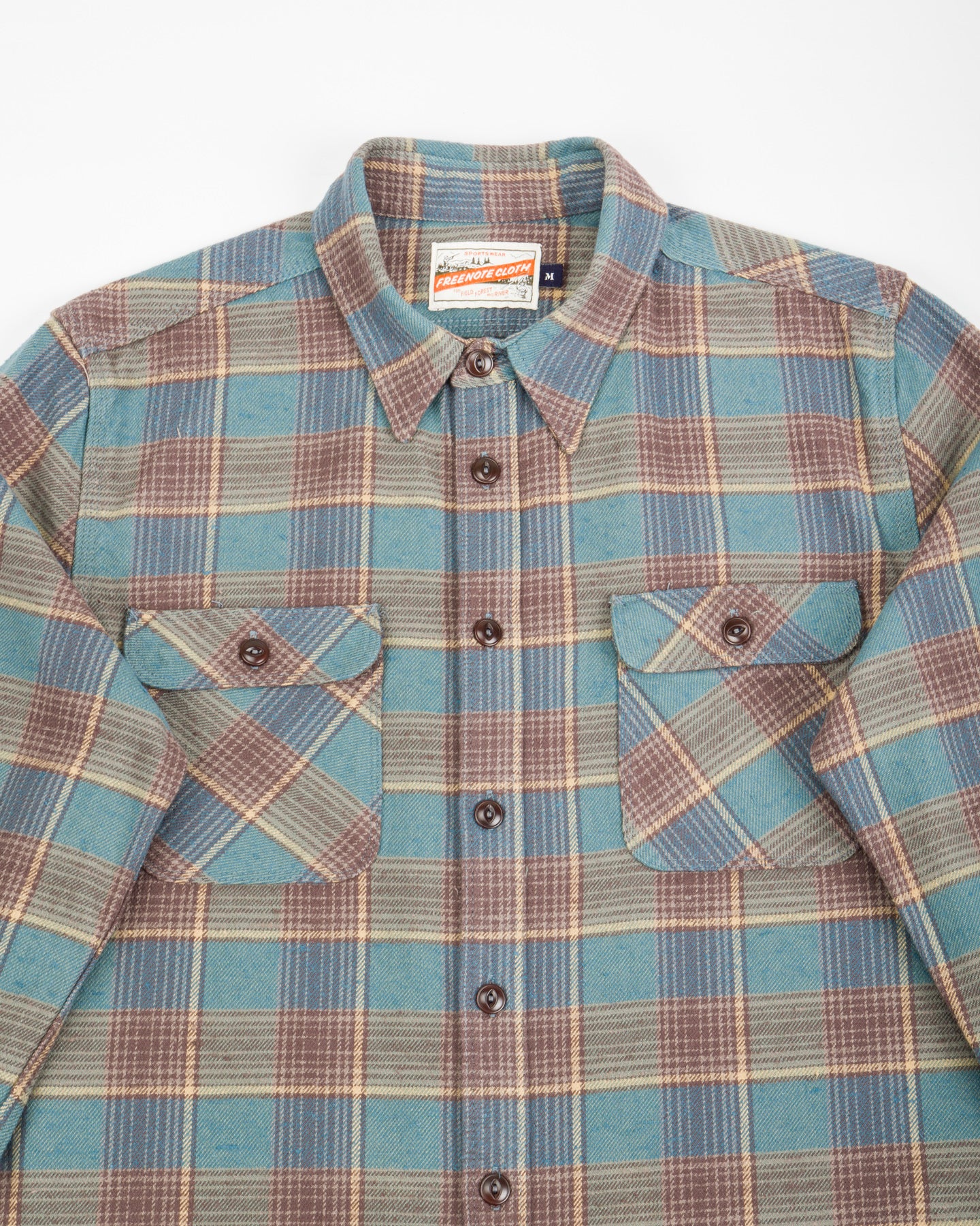 Freenote Jepson Shirt - Dusty Blue Plaid - Standard & Strange