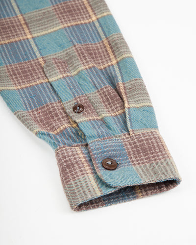 Freenote Jepson Shirt - Dusty Blue Plaid - Standard & Strange