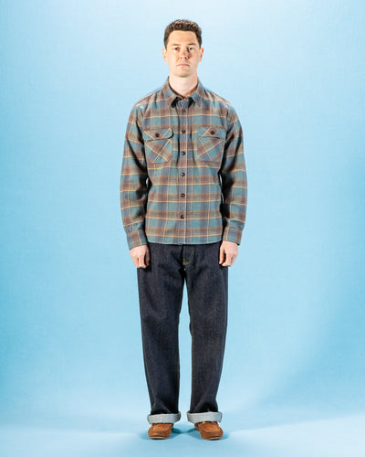 Freenote Jepson Shirt - Dusty Blue Plaid - Standard & Strange